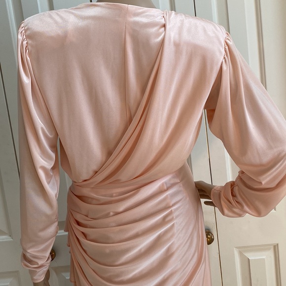 Betsy & Adam Vintage Pink Wrap Dress size Small - Picture 7 of 12
